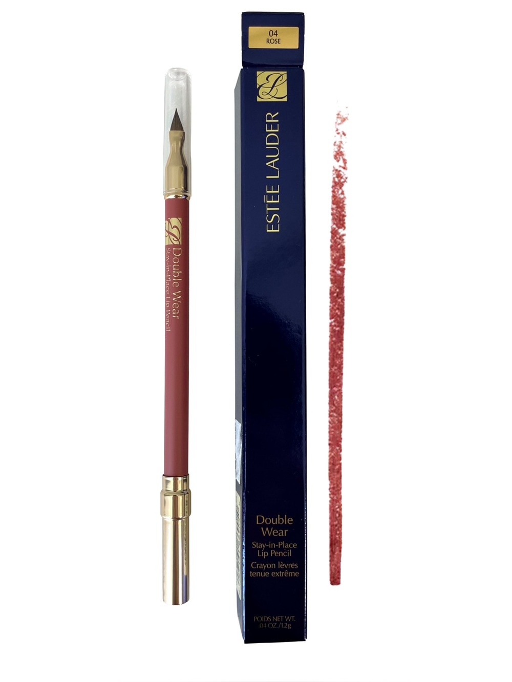 Estee Lauder Double Wear Stay In Place Lip Pencil 04 Rose Lip Liner NEW